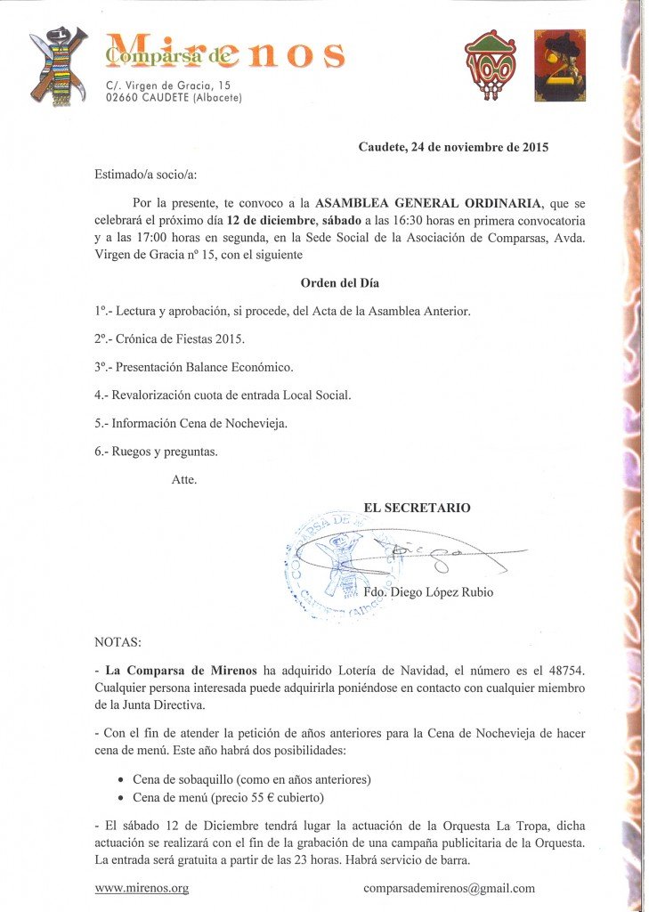 carta asamblea general ordinaria 12 12 15